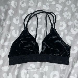 COPY - PINK VICTORIA SECRET VELVET BRALETTE